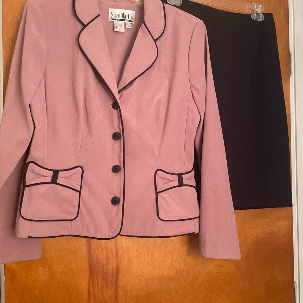 Sheri Martin Pink Women's Jacket with Black Trim